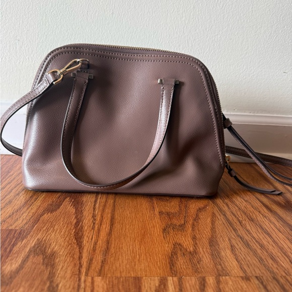 kate spade Mauve/Taupe Faux Leather Crossbody Satchel - Picture 3 of 6
